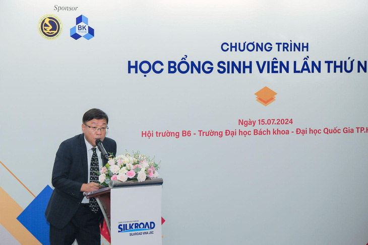 Ông Han Jae Joon, Tổng giám đốc Công ty Silkroad Vina JSC phát biểu tại sự kiện