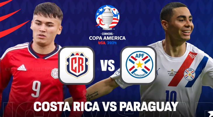 Máy tính dự đoán đội tuyển Paraquay (phải) từ hòa đến thắng Costa Rica trong cuộc đối đầu ở lượt trận thứ 3 bảng D Copa America 2024 - Đồ họa: AN BÌNH