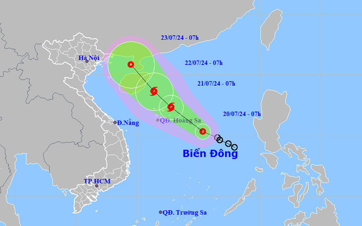 Áp thấp nhiệt đới tăng cấp, hôm nay khả năng mạnh lên thành bão