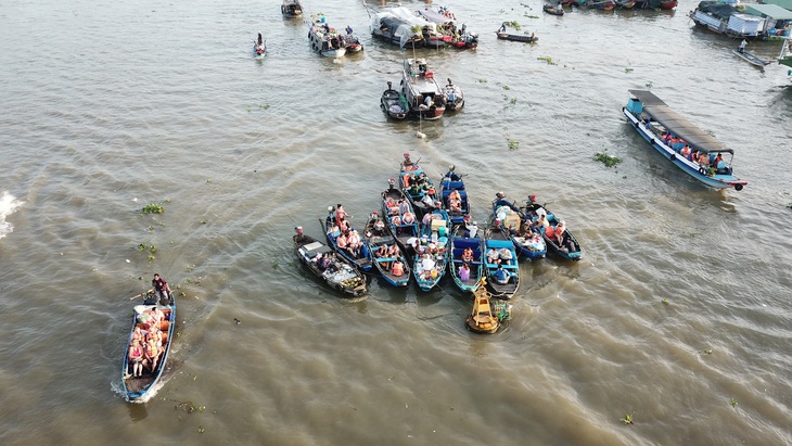 Chợ Nổi Cái Răng (TP Cần Thơ) - Ảnh: C. QUỐC