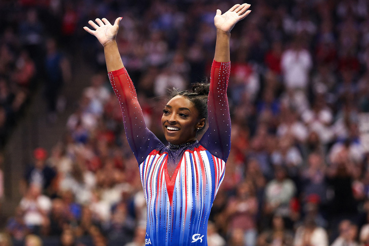 Simone Biles được kỳ vọng trở lại mạnh mẽ tại Olympic 2024 - Ảnh: REUTERS