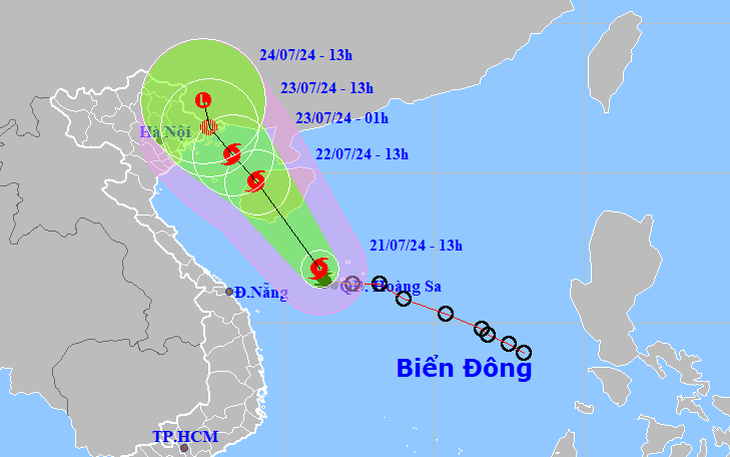 Bão số 2 hướng vào vịnh Bắc Bộ, miền Bắc mưa lớn 3 ngày