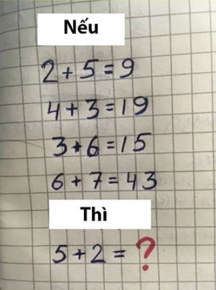 Câu đố IQ: '5+2' khiến người chơi căng não- Ảnh 1.