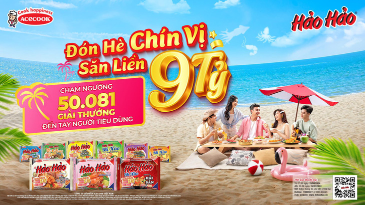 Khuyến mãi ‘Đón hè chín vị, săn liền 9 tỉ’ đạt tổng giá trị giải thưởng lên đến 17,6 tỉ đồng