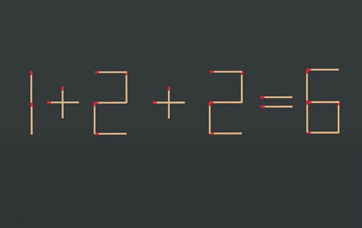 Thử tài IQ: Di chuyển một que diêm để 2+1+4=9 thành phép tính đúng- Ảnh 5.