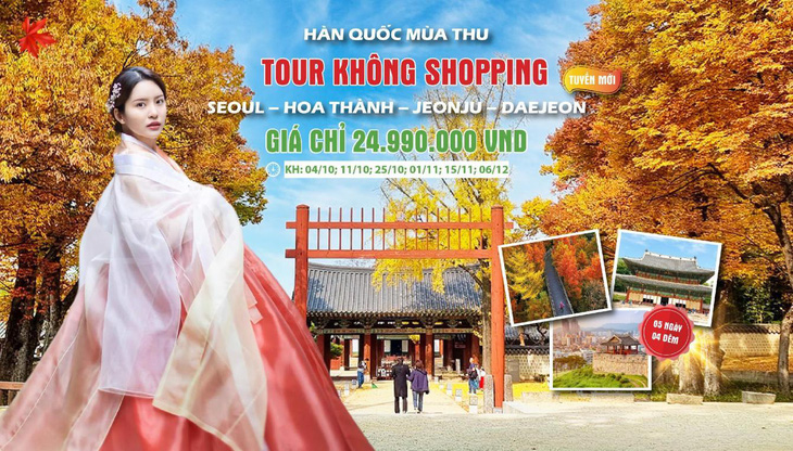 AdenZ Travel giới thiệu tour Hàn Quốc mùa thu không shopping- Ảnh 1.