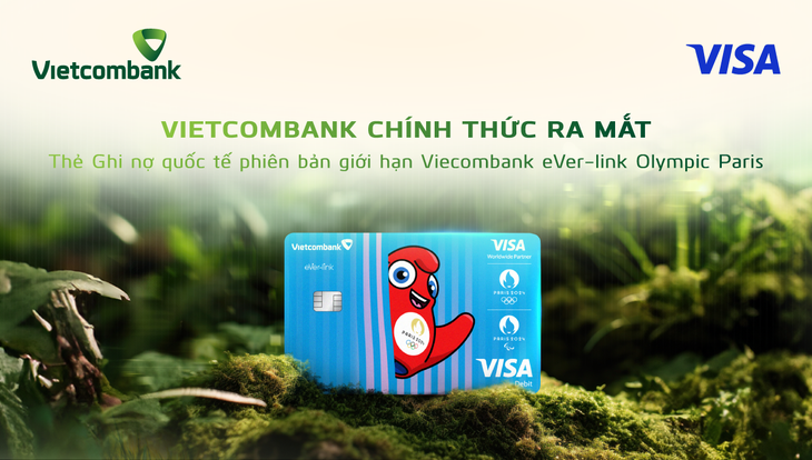 Chủ thẻ Vietcombank Visa có cơ hội đặt chân đến Pháp xem để cùng hòa nhịp với Olympic Paris 2024 - Ảnh: VCB