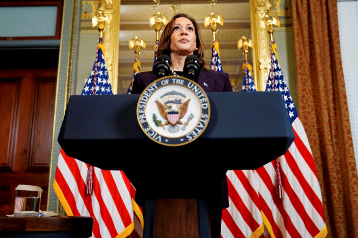 Phó tổng thống Mỹ Kamala Harris - Ảnh: REUTERS