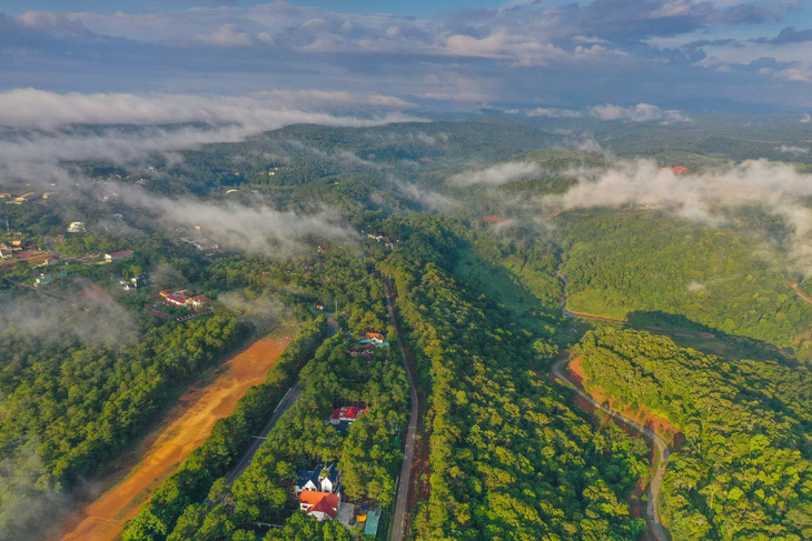 Huyện Kon Plông, nơi xảy ra động đất - Ảnh: QUANG ĐỊNH