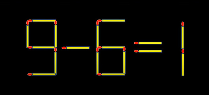 Thử tài IQ: Di chuyển một que diêm để 1-6=5 thành phép tính đúng- Ảnh 3.