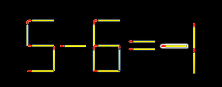 Thử tài IQ: Di chuyển một que diêm để 1-6=5 thành phép tính đúng- Ảnh 4.
