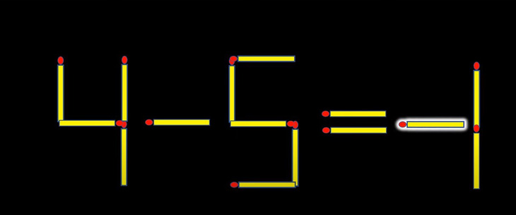 Thử tài IQ: Di chuyển một que diêm để 1-6=5 thành phép tính đúng- Ảnh 6.