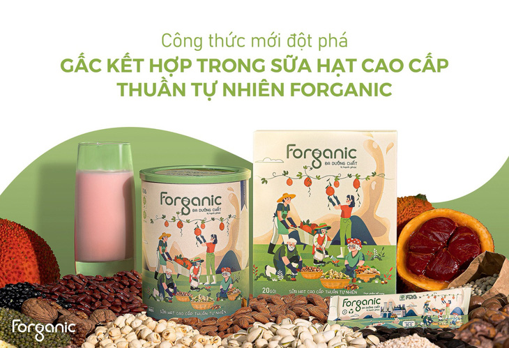 Công thức mới - gấc trong thực phẩm bổ sung Forganic đa dưỡng chất- Ảnh 1.