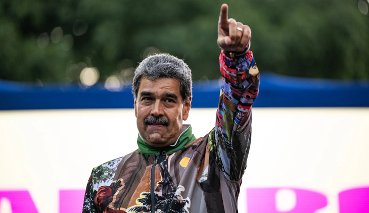 Tổng thống đương nhiệm Venezuela Nicolas Maduro vừa tái đắc cử nhiệm kỳ 3 - Ảnh: GETTY IMAGES