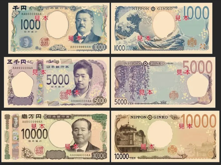 Thiết kế tiền giấy mới của Nhật Bản - Ảnh: DAILY NEWS