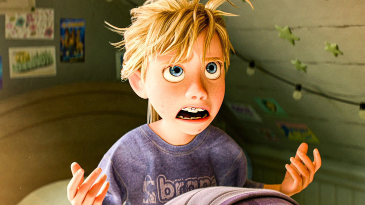 Riley thường xuyên cau có và khắc nghiệt hơn với bản thân khi bắt đầu dậy thì - Ảnh: Pixar