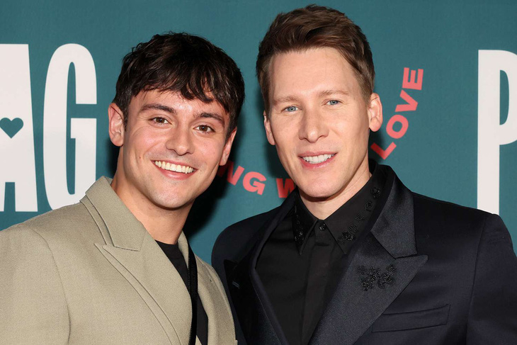 Tom Daley có tình yêu ngọt ngào với chồng là Dustin Lance Black - Ảnh:GETTY