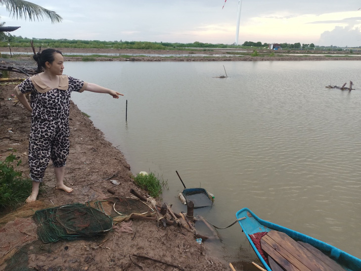 Khu vực ao tìm thấy thi thể hai bé trai bị chết đuối - Ảnh: TIẾN LUẬN