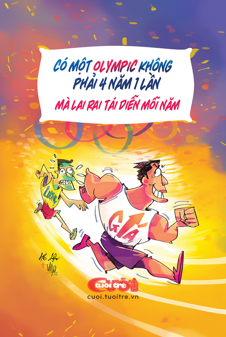 Giải Olympic này năm nào cũng có - Tranh: Hữu Lộc + Viiip 