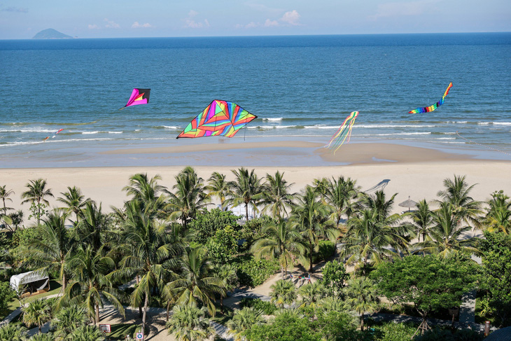 Bãi biển nơi diễn ra Lễ hội diều quốc tế - Ảnh: BẢO CHÂU