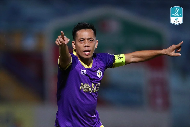 Văn Quyết vẫn là đầu tàu của CLB Hà Nội ở Cúp quốc gia Casper 2023-2024 - Ảnh: FPT Play