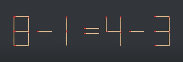 Thử tài IQ: Di chuyển hai que diêm để 5+7=1+9 thành phép tính đúng- Ảnh 3.