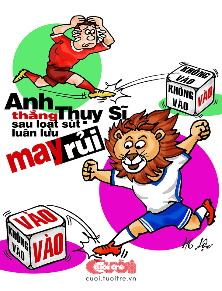 Trò may rủi ở Euro 2024 - Tranh: Hữu Lộc