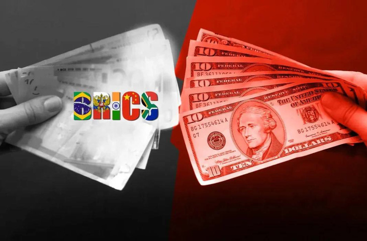 Đồng tiền chung của BRICS nếu thành hiện thực sẽ thách thức vị thế của đồng USD - Ảnh: indicworldview