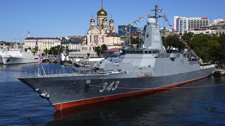 Rezky-Korvette der Pazifikflotte der russischen Marine – Foto: RIA NOVOSTI