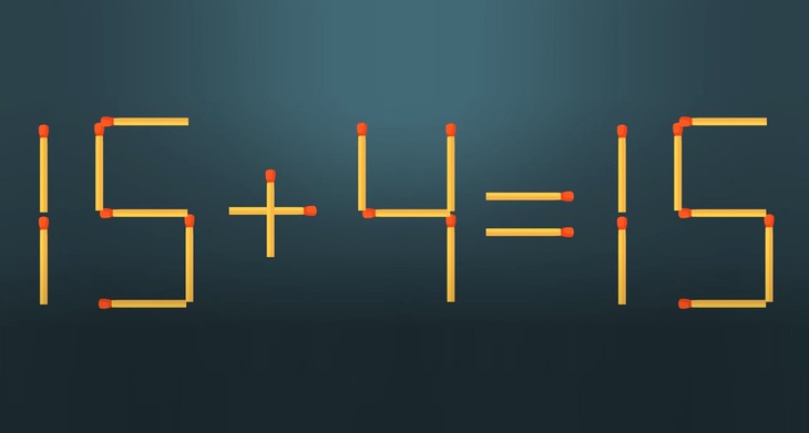 Thử tài IQ: Di chuyển một que diêm để 73+4=11 thành phép tính đúng- Ảnh 3.