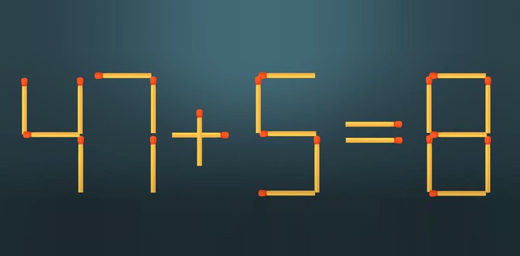 Thử tài IQ: Di chuyển một que diêm để 73+4=11 thành phép tính đúng- Ảnh 5.