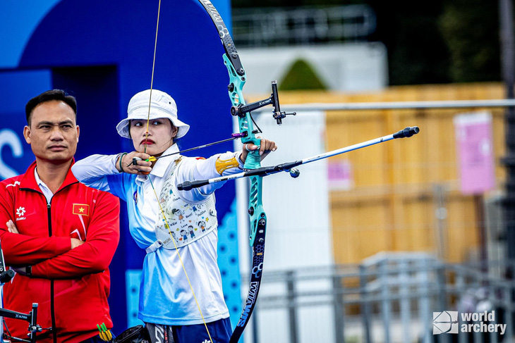 Do thời tiết, cung thủ Ánh Nguyệt phải dời lịch thi đấu ở Olympic 2024- Ảnh 4.