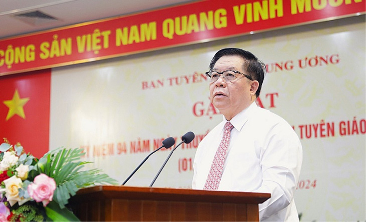 Trưởng Ban Tuyên giáo Trung ương Nguyễn Trọng Nghĩa - Ảnh: Ban Tuyên giáo Trung ương