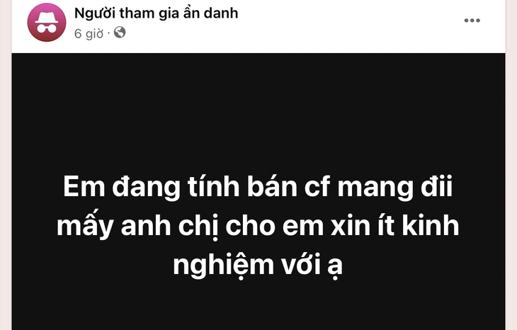 Chán làm công ăn lương, 'không biết làm gì thì ra đường bán cà phê'