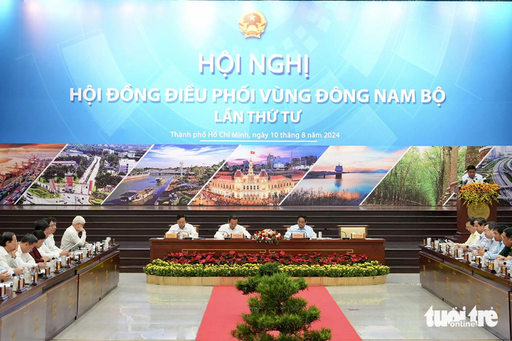 Hội nghị Hội đồng điều phối vùng Đông Nam Bộ lần 4 - Ảnh: HỮU HẠNH 