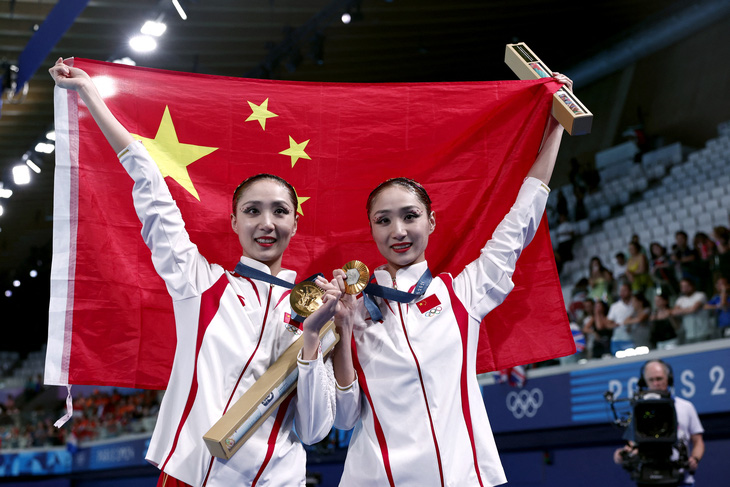 Các VĐV Trung Quốc nhận được các khoản thưởng lớn sau thành công ở Olympic 2024 - Ảnh: REUTERS