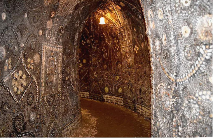 Hang động Shell Grotto, là một địa điểm kỳ lạ nằm ẩn mình dưới thị trấn Margate ở Anh Quốc - Ảnh: The Sun