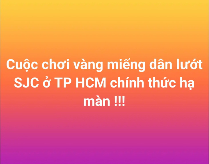 Giá vàng miếng SJC tại thị trường tự do rớt mạnh, người mua đi bán lại ‘nháo nhào’