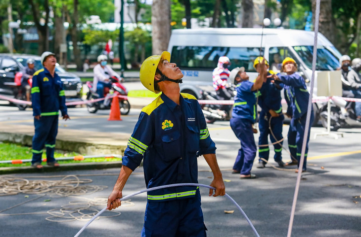 Tổng kiểm tra, cắt tỉa cây xanh lâu năm tại công viên Tao Đàn- Ảnh 5.