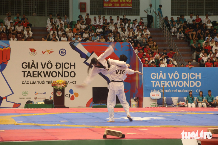 Hơn 1.300 vận động viên tranh tài giải vô địch taekwondo các lứa tuổi quốc gia 2024- Ảnh 3.