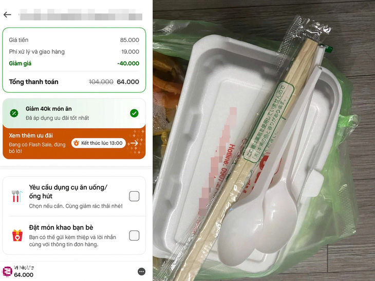 Khách không chọn, nhưng đặt phần đồ ăn nào cũng có sẵn muỗng nhựa - Ảnh 2.
