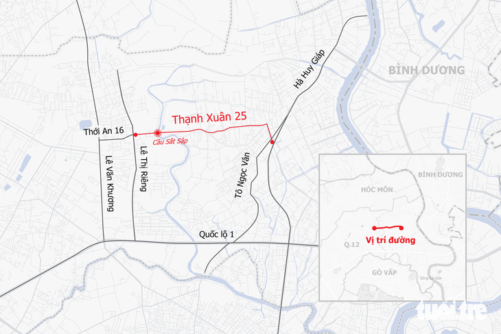 Mở rộng 2,8km đường Thạnh Xuân 25 cửa ngõ Tây Bắc TP.HCM kết nối với Bình Dương- Ảnh 4.