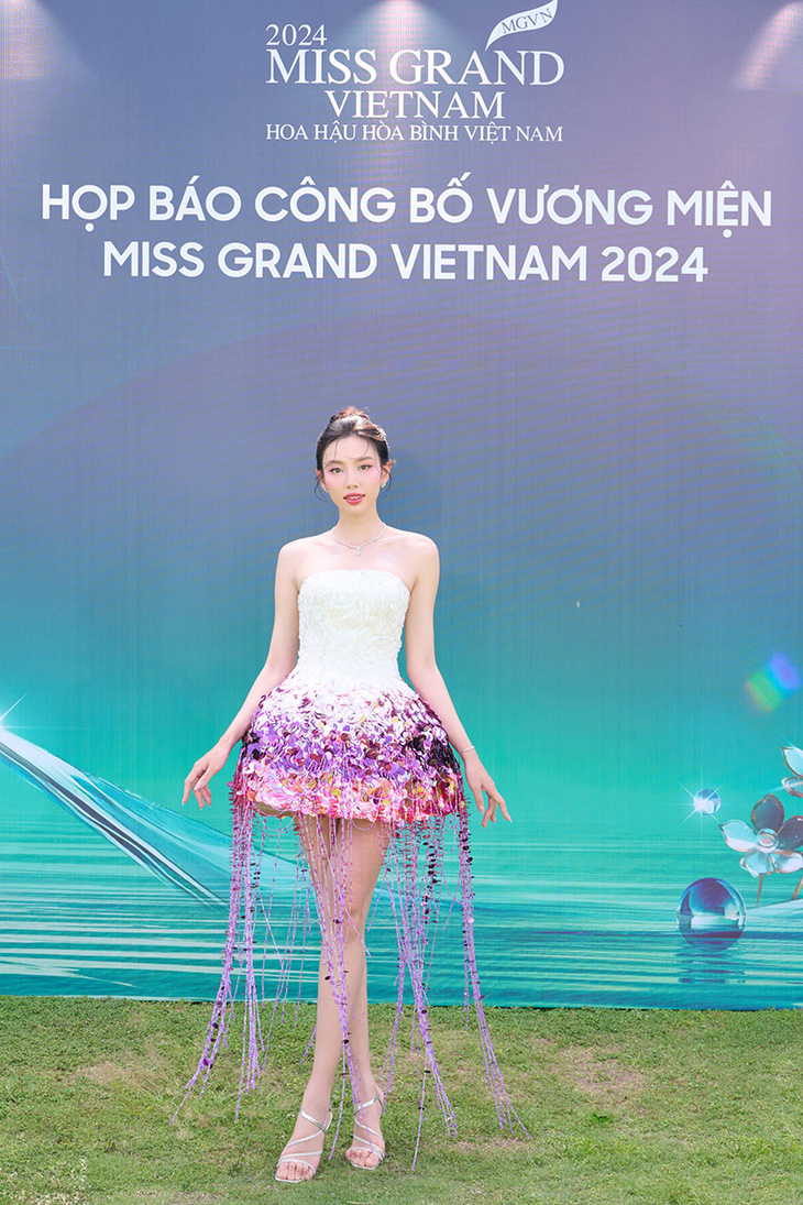 Mỹ nhân đua nhau khoe sắc trên thảm đỏ công bố vương miện Miss Grand Vietnam 2024- Ảnh 2.