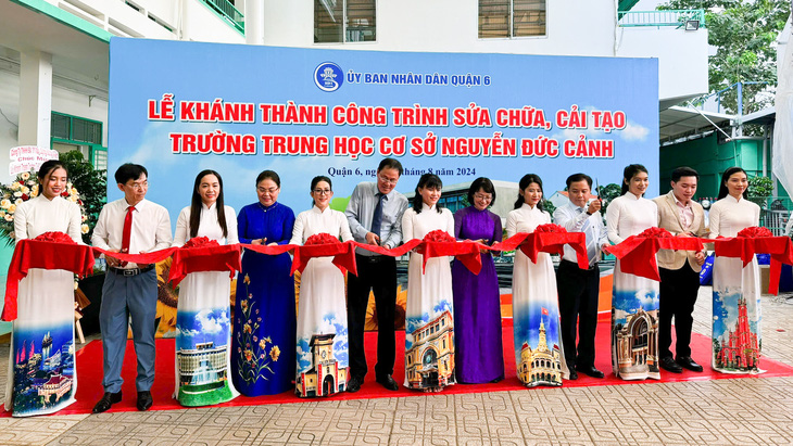 Quận 6 khánh thành trường học từ tiền đóng góp của nhân dân - Ảnh 1.