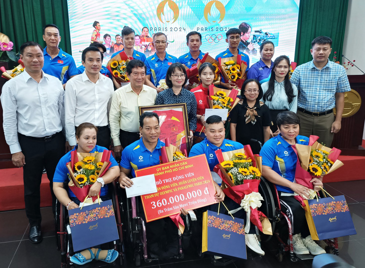 VĐV người khuyết tật TP.HCM dự Paralympic Paris nhận 'doping tinh thần' - Ảnh 1.