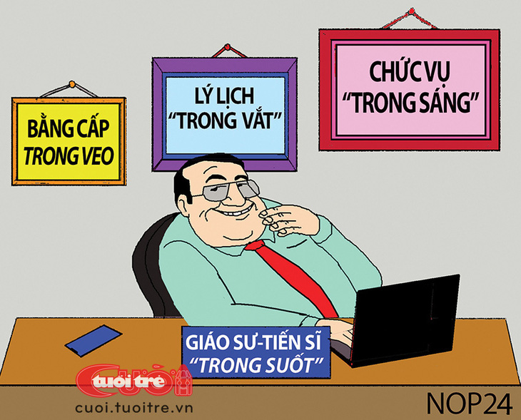 Giáo sư - tiến sĩ trong sáng, trong veo, trong vắt... - Ảnh 1.