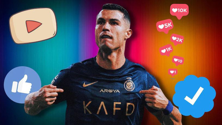 Ronaldo tiệm cận mốc 50 triệu người theo dõi - Ảnh 1.