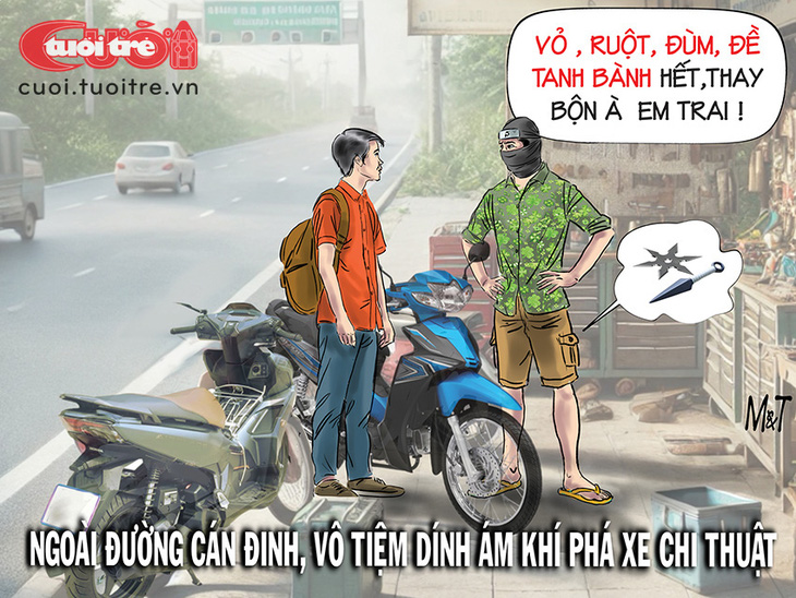 Ám khí phá xe chi thuật ven quốc lộ - Ảnh 1.