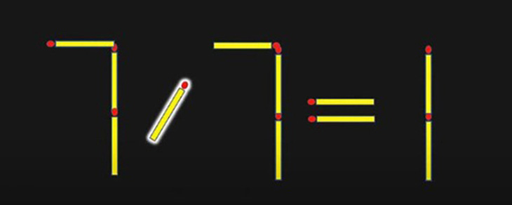 Thử tài IQ: Di chuyển một que diêm để 7+1=0 thành phép tính đúng - Ảnh 1.