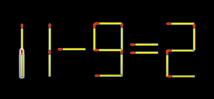 Thử tài IQ: Di chuyển hai que diêm để 2-6=4 thành phép tính đúng - Ảnh 1.